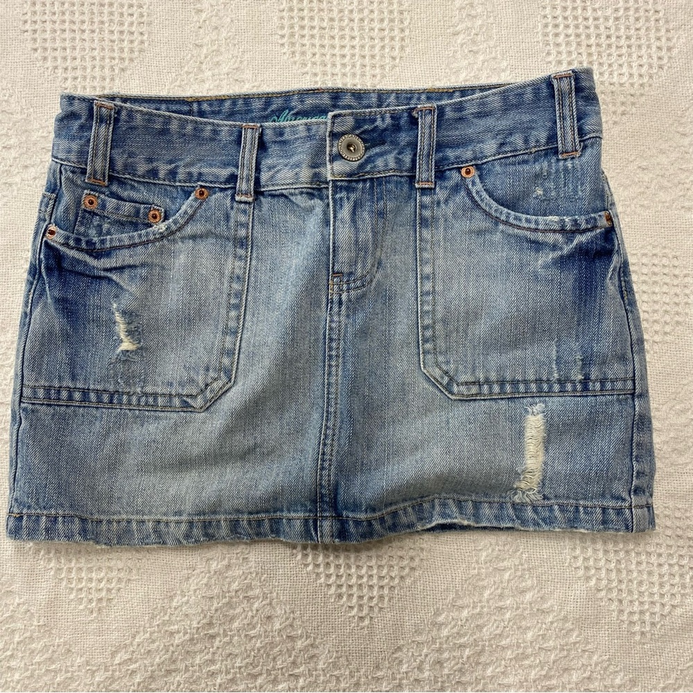 Y2K American Eagle Low Rise Mini Skirt (2)